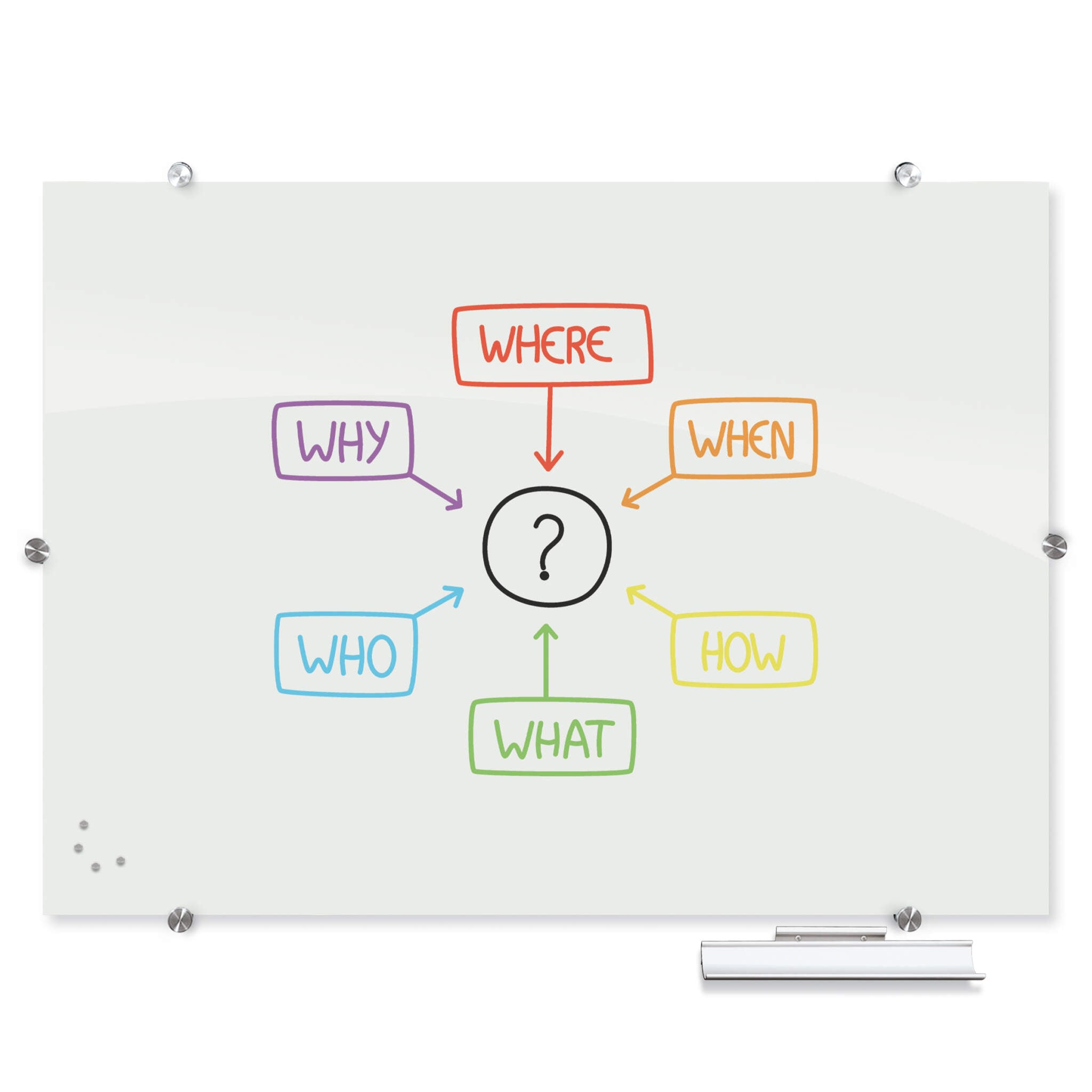 Visionary® Magnetic Glass Board by MooreCo