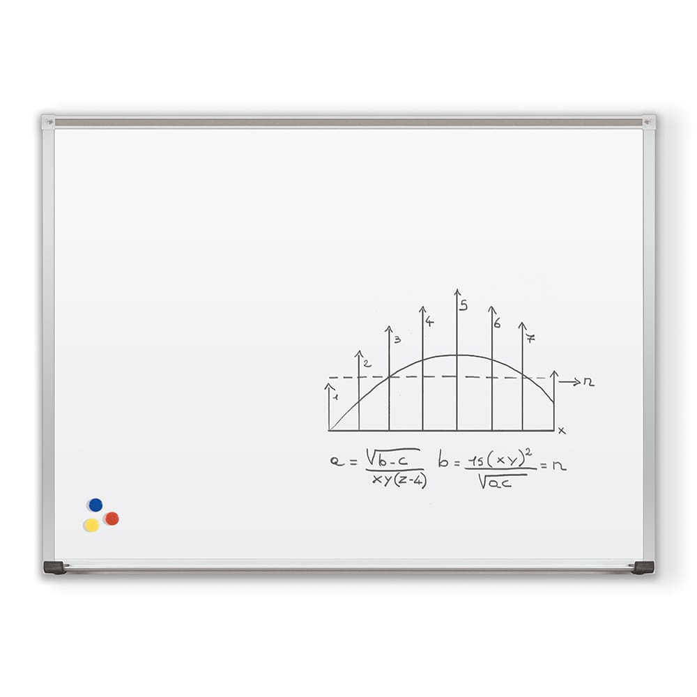 Porcelain Steel Whiteboard – Deluxe Aluminum Trim by MooreCo
